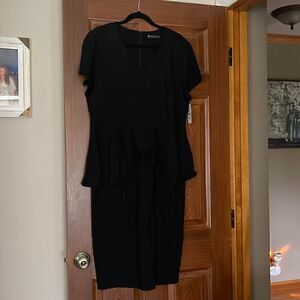 Black Peplum Dress!